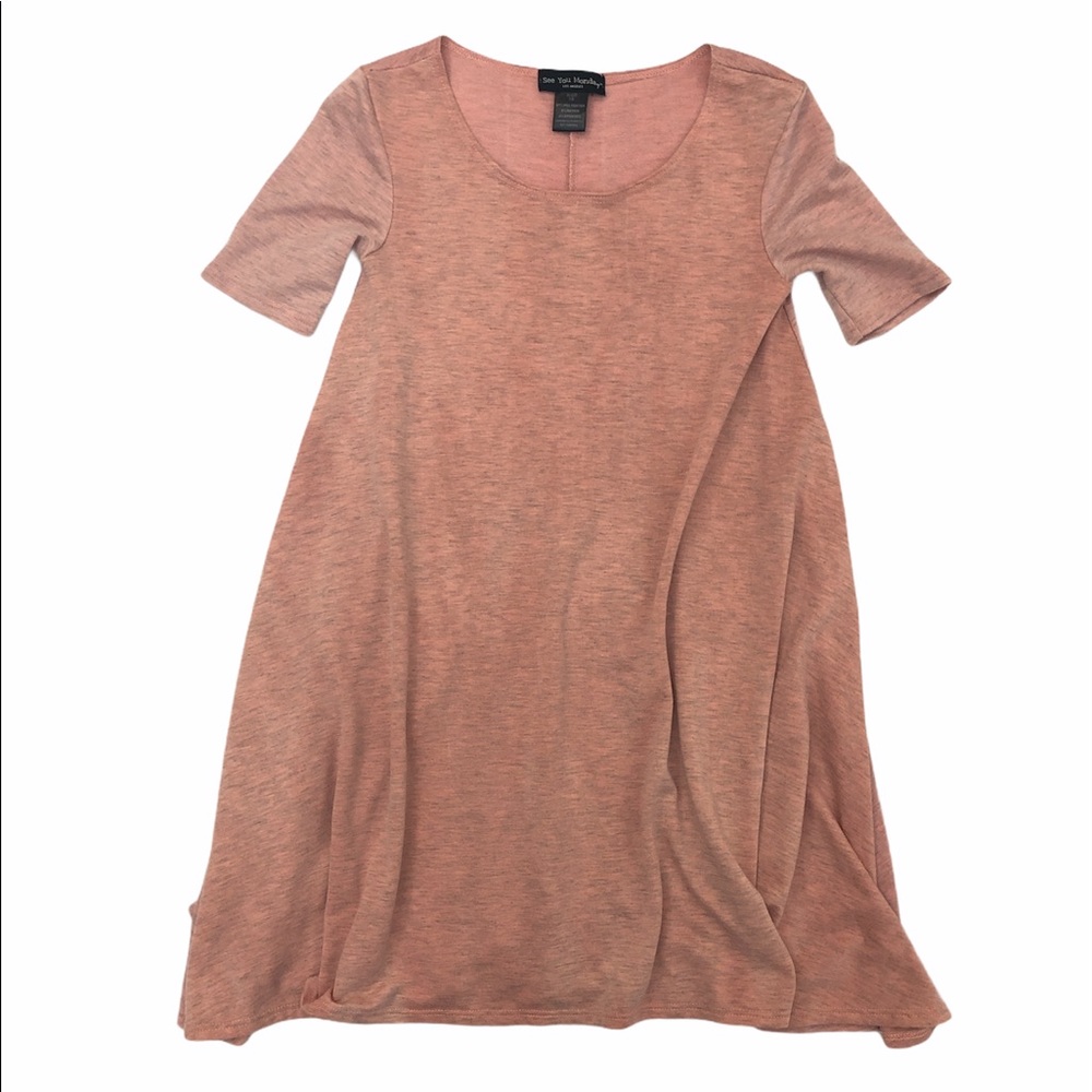 See You Monday Girls Pink Very Soft Swing Dress Size XS